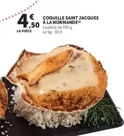 Super U Coquille saint jacques à la normande offre