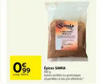 Carrefour Market épices Samia offre