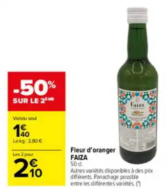 Carrefour Market Fleur D'oranger Faiza offre