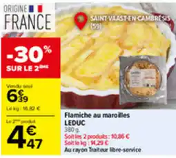 Carrefour Market LEDUC Flamiche au maroilles offre