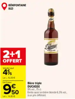 Carrefour Market DUCASSE Bière triple offre