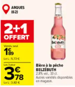 Carrefour Market BELZÉBUTH Bière à la pêche offre