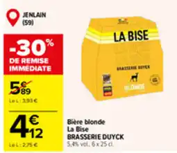 Carrefour Market LA BISE Bière blonde offre