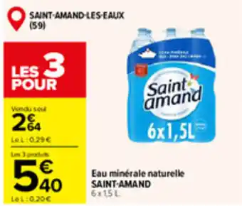 Saint amand Eau minérale naturelle