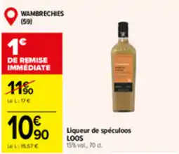 Carrefour Market LOOS Liqueur de spéculoos offre