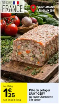 Carrefour Market SAINT-GÉRY Pâté du potager offre
