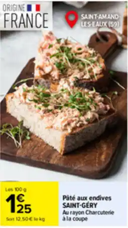 Carrefour Market SAINT-GÉRY Pâté aux endives offre