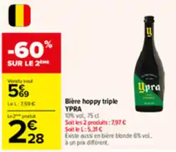 Carrefour Market Ypra Bière hoppy triple offre