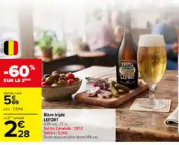 Carrefour Market LEFORT Bière triple offre