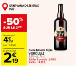 Carrefour Market VIEUX LILLE Bière blonde triple offre