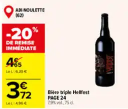 Carrefour Market Hellfest Bière triple offre