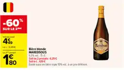 Carrefour Market Maredsous Bière blonde offre