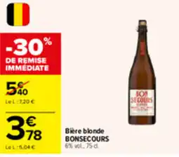 Carrefour Market BONSECOURS Bière blonde offre