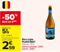 Carrefour Market PLUGSTREET Bière triple offre