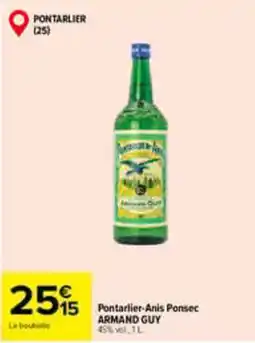 Carrefour ARMAND GUY Pontarlier-Anis Ponsec offre
