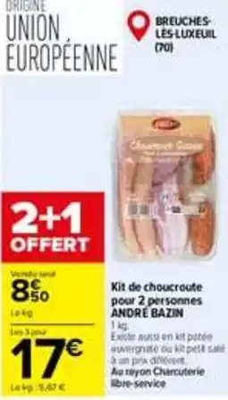Carrefour ANDRÉ BAZIN Kit de choucroute offre