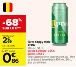 Carrefour Market YPRA Bière hoppy triple offre