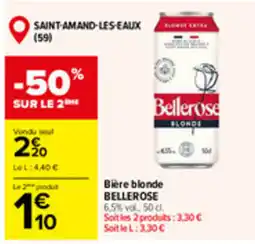 Carrefour Market Bellerose Bière blonde offre