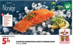 Auchan MOWI 2 Pavés de Saumon Royal Rose et Agrumes offre