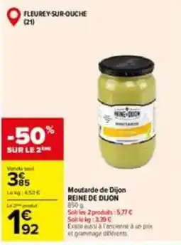 Carrefour REINE DE DIJON Moutarde de Dijon offre