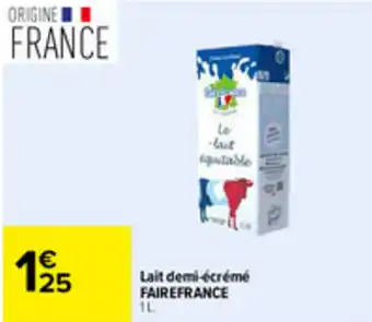 FAIREFRANCE Lait demi-écrémé