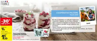 COOPÉRATIVE FRUITIÈRE Yaourt brassé framboise