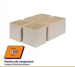 Action Paniers de rangement offre