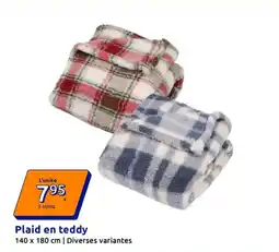 Action Plaid en teddy offre