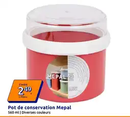 Action Mepal Pot de conservation offre