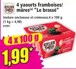 Norma ATELIER DASSY yaourts framboises/mûres offre