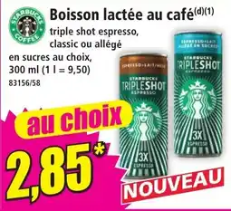 Norma Starbucks Boisson lactée au café offre