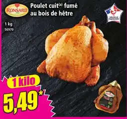 Norma Ronsard Poulet cuit fumé offre