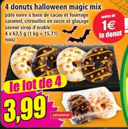Norma 4 donuts halloween magic mix offre