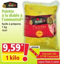 Norma Grand Ét Palette à l'emmental offre