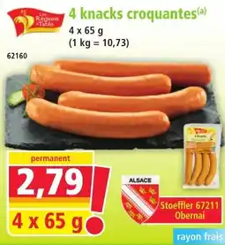 Norma Stoefller 4 knack croquantes offre