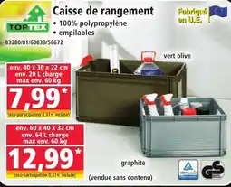 Norma TOPTEX Caisse de rangement offre