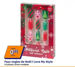 Action I Love My Style Faux ongles de Noël offre