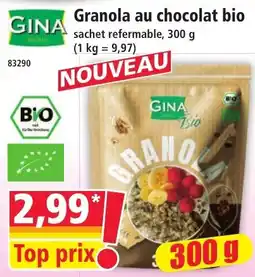 Norma GINA Granola au chocolat bio offre