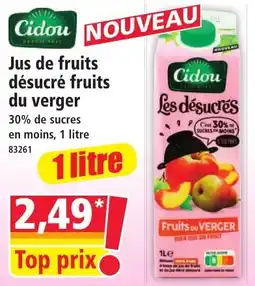 Norma Cidou Jus de fruits désucré offre
