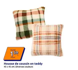 Action Housse de coussin en teddy offre