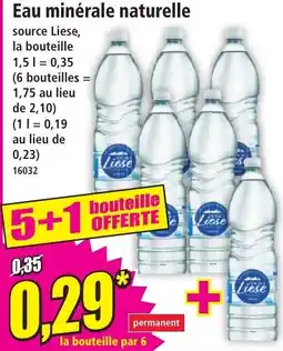 Norma Liese Eau minérale naturelle offre