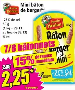 Norma Justin Bridou Mini bâton de berger offre