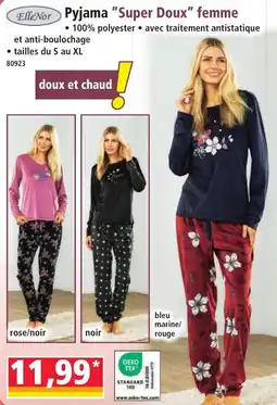 Norma ElléNor Pyjama "Super Doux" femme offre