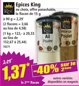 Norma Epices King Ail Poudre offre