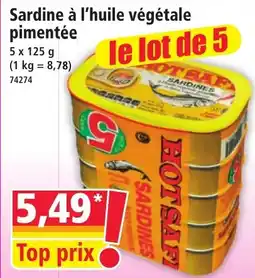 Norma HOT SAFI Sardines offre