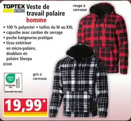 Norma TOPTEX Veste de travail polaire homme offre