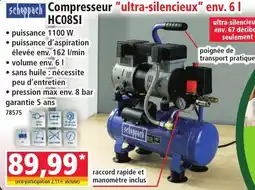Norma Scheppach Compresseur "ultra-silencieux" env. 6 l offre
