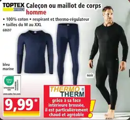 Norma TOPTEX Caleçon ou maillot de corps homme offre