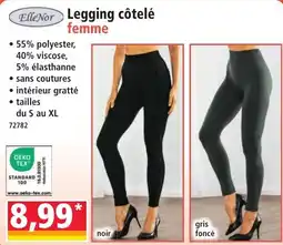Norma ElleNor Legging côtelé femme offre