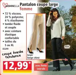 Norma JASMINELLA Pantalon coupe large femme offre